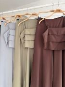 Crop Plazzo Pantolon Takım 10155-08 resmi